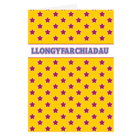 Carden Llongyfarchiadau Sêr