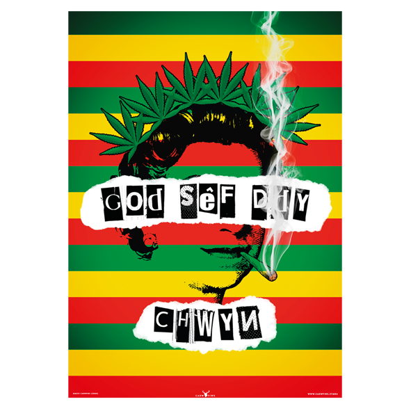 Poster God Sêf Ddy Chwyn - Carw Piws